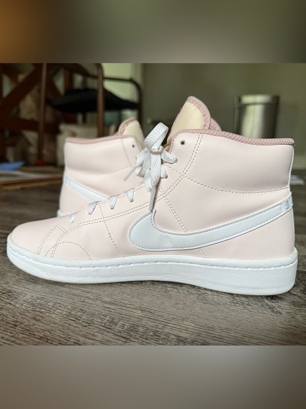Nike Court Royale Women's Pale Pink High-Top Sneakers - Picture 6 of 10